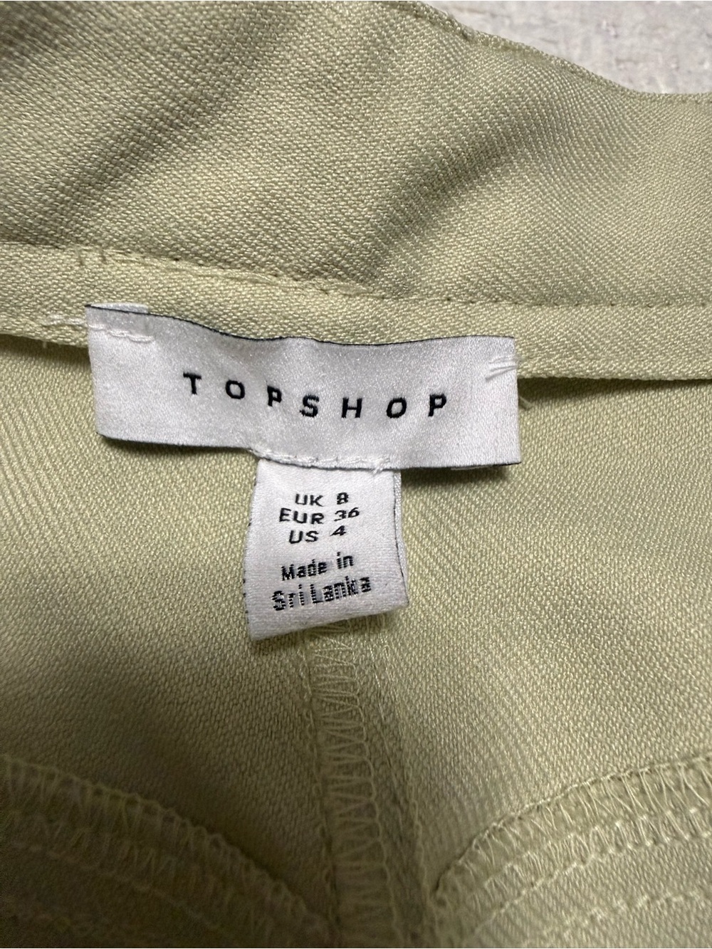 Topshop High-Waisted Patch-Pocket Wide-Leg Trousers, women’s size 4